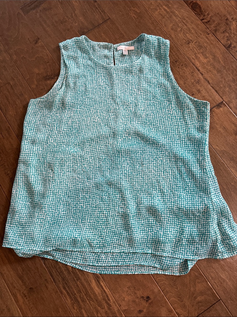 Fever Sleeveless Aqua Textured Camisole